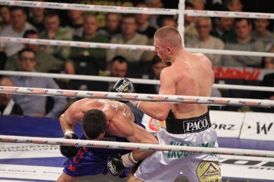 Łukasz Maciec - Almin Kovacevic Gala Wojak Boxing Night Racibórz 2012