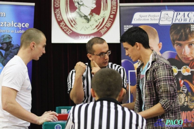 Armwrestling w XIV LO: Mężczyźni prawa ręka +70kg