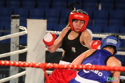  Półfinały 13. Mistrzostw Polski Kobiet w Boksie kategoria 75 kg: Lidia Fidura (GUKS Carbo Gliwice) - Wioleta Michalska (Legia Warszawa) RSC 4