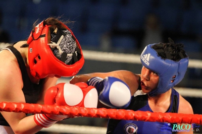  Półfinały 13. Mistrzostw Polski Kobiet w Boksie kategoria 75 kg: Lidia Fidura (GUKS Carbo Gliwice) - Wioleta Michalska (Legia Warszawa) RSC 4