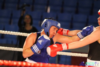  Półfinały 13. Mistrzostw Polski Kobiet w Boksie kategoria 75 kg: Lidia Fidura (GUKS Carbo Gliwice) - Wioleta Michalska (Legia Warszawa) RSC 4