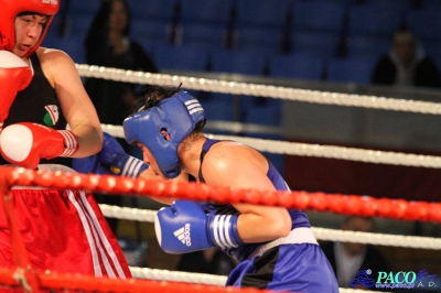  Półfinały 13. Mistrzostw Polski Kobiet w Boksie kategoria 75 kg: Lidia Fidura (GUKS Carbo Gliwice) - Wioleta Michalska (Legia Warszawa) RSC 4