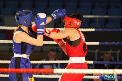 XIII MP Seniorek w Boksie Maksym Sylwia Skorpion Szczecin - Gawrysiuk Karolina Carbo Gliwice 3:0