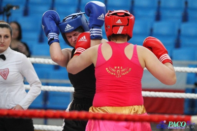 13. Mistrzostwa Polski Kobiet w Boksie - półfinał kat. 81 kg: Patrycja Woronowicz (Boxing Sokółka) - Anna Szpoton (Garda Karczew) 3:0