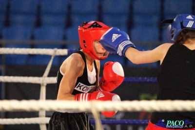  Półfinały 13. Mistrzostw Polski Kobiet w Boksie kategoria 51 kg: Żaneta Cieśla (UKS Kontra Elbląg) - Klaudia Sibiga (Ring Stalowa Wola) RSC 4