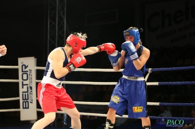 IV GALA SPORTÓW WALKI: Karolina MICHALCZUK (Paco Lublin) - Jadwiga STAŃCZAK (Carbo Gliwice) - Chełm 25.10.14r_12