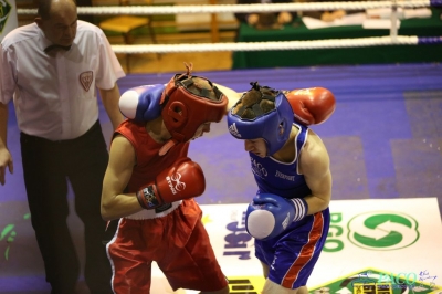 Towarzyski Mecz Bokserski - MKS II LO Chełm vs Klub Sportowy Paco: Piotr Jędrzejewski nieznacznie lepszy od Dawida Cieszyńskiego_5