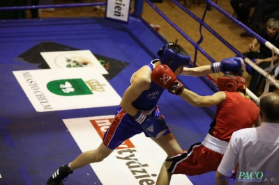 Towarzyski Mecz Bokserski - MKS II LO Chełm vs Klub Sportowy Paco: Piotr Jędrzejewski nieznacznie lepszy od Dawida Cieszyńskiego_10