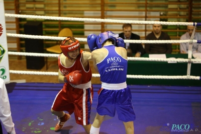 Towarzyski Mecz Bokserski - MKS II LO Chełm vs Klub Sportowy Paco: Kamil Wieczorek nie dał szans Dawidowi Wierciochow