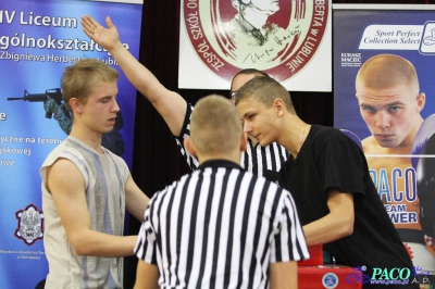 Armwrestling w XIV LO: Mężczyźni prawa ręka do 70kg