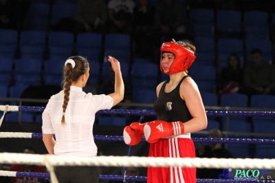  Półfinały 13. Mistrzostw Polski Kobiet w Boksie kategoria 75 kg: Lidia Fidura (GUKS Carbo Gliwice) - Wioleta Michalska (Legia Warszawa) RSC 4