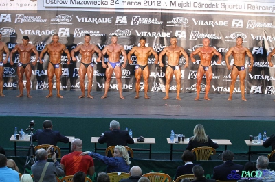 Kulturystyka mężczyzn 90 kg Debiuty 2012
