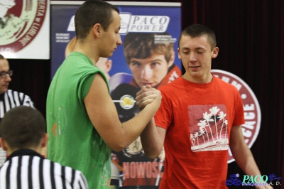 Armwrestling w XIV LO: Mężczyźni prawa ręka +70kg