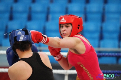 13. Mistrzostwa Polski Kobiet w Boksie - półfinał kat. 81 kg: Patrycja Woronowicz (Boxing Sokółka) - Anna Szpoton (Garda Karczew) 3:0