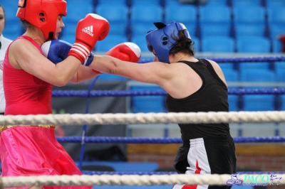 13. Mistrzostwa Polski Kobiet w Boksie - półfinał kat. 81 kg: Patrycja Woronowicz (Boxing Sokółka) - Anna Szpoton (Garda Karczew) 3:0