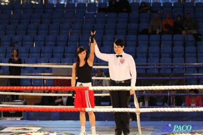 Półfinały 13. Mistrzostw Polski Kobiet w Boksie kategoria 51 kg: Sandra Drabik (Kick Boxing Kielce) -  Paulina Bogoń (Tiger Tarnów) WO