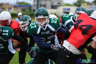 PLFA I: Tytani Lublin - Mustangs Płock 13:12