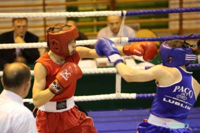 Towarzyski Mecz Bokserski - MKS II LO Chełm vs Klub Sportowy Paco: Piotr Jędrzejewski nieznacznie lepszy od Dawida Cieszyńskiego_20