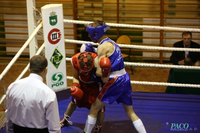 Towarzyski Mecz Bokserski - MKS II LO Chełm vs Klub Sportowy Paco: Kamil Wieczorek nie dał szans Dawidowi Wierciochow